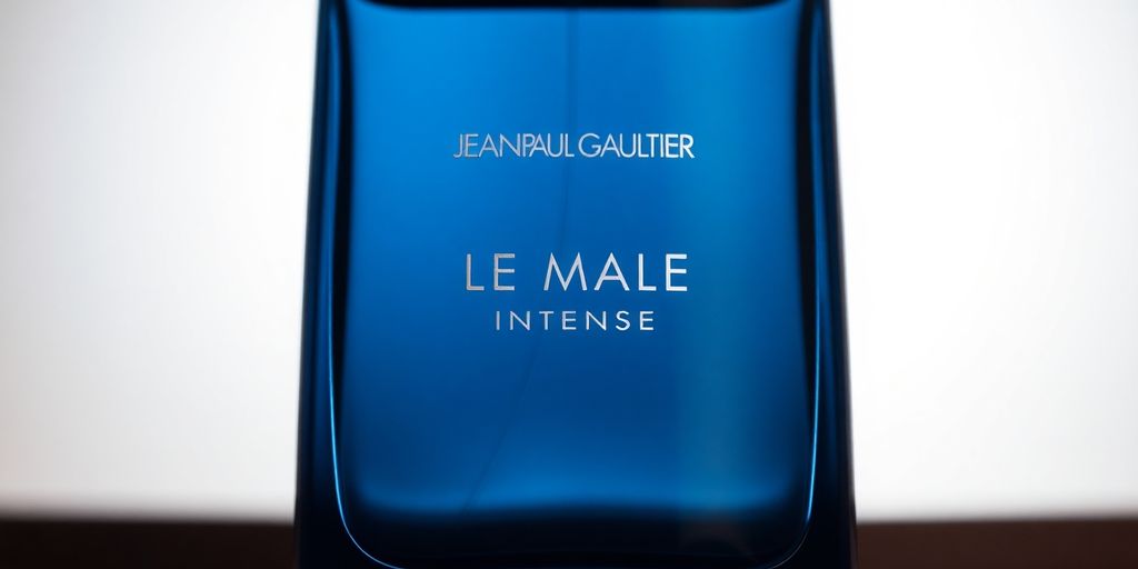 Jean Paul Gaultier Le Male Intense fragrance bottle.